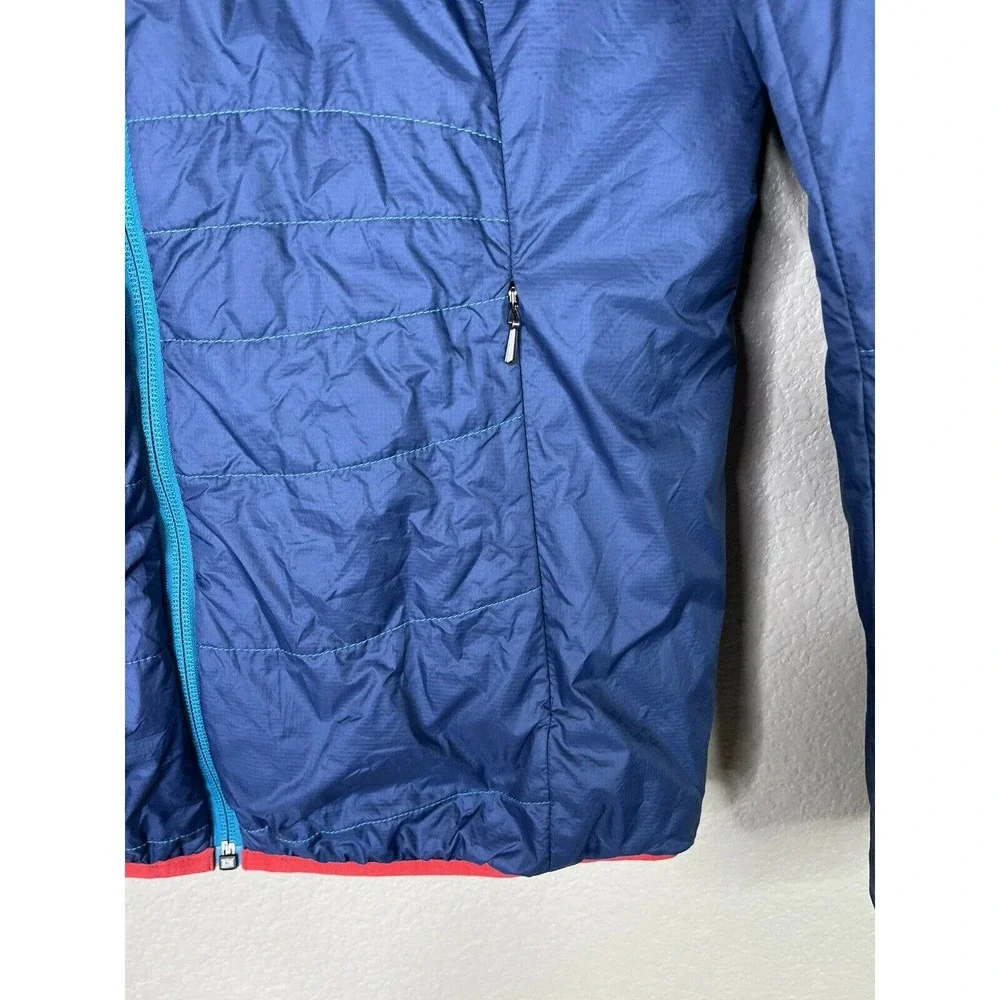 Ortovox Swisswool Reversible Womens Medium Wool Filled Jacket Blue Teal Red - Picture 7 of 10